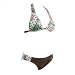 Salming Kiera Halterneck Bikini. Snygg bikini från Salming. Halterneck överdel i fint mönster. Toppen har knytning i nacke och rygg. Matchande t...