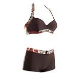 Salming Fairy Padded Balcony Bikini. Snygg bikini från Salming. Halterneck överdel för dig med större byst. Stadig balconette modell med vaddera...