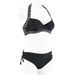 Salming Topaz Padded Balcony Bikini. Snygg bikini från Salming. Salming halterneck bikiniöverdel för dig med större byst. Stadig balconette mode...